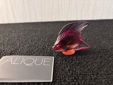 Poisson rose ambre en cristal