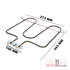 RESISTENZA INFERIORE BASE 1300W 220V PER FORNO CANDY HOOVER ZEROWATT 41024103
