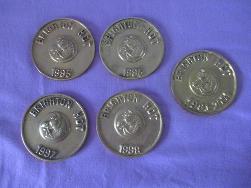 Vintage brass medallions - brass,
