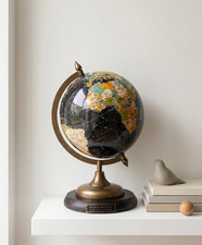 Mappamondo stile vintage 8"