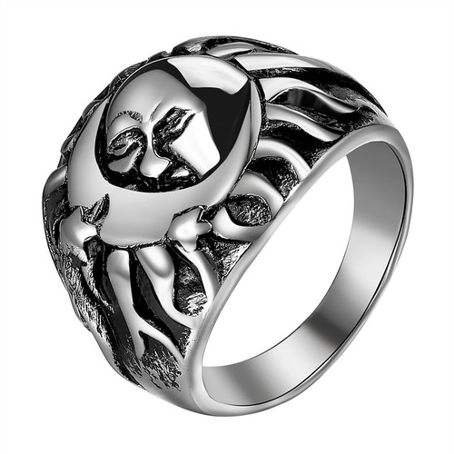 Anello uomo punk luna - uomo,