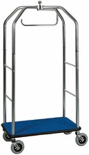 Carrello porta valigie cromato - porta,