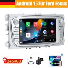 Android 15 autoradio GPS navigatore RDS WiFi + fotocamera per Ford Galaxy Focus MK2 S C Max