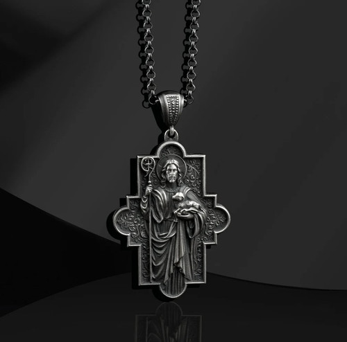 Collana con ciondolo gesù - collana,