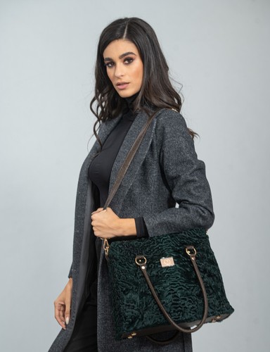 Borsa vera pelliccia di - pelliccia,