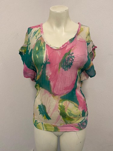 Zara blusa seta trasparente