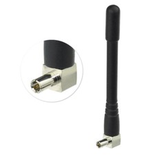 2x Mini Antenna Gomma 3G 4G LTE TS9 Maschio Angolo Retto 800/1900/900/1800/2100MHz
