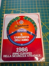 adesivo vintage STICKER kleber iveco il camionista dell anno