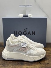 Hogan H669 Sneaker Pelle Bianca Light Pink  Memory Foam Scarpa Hogan Donna 38.5