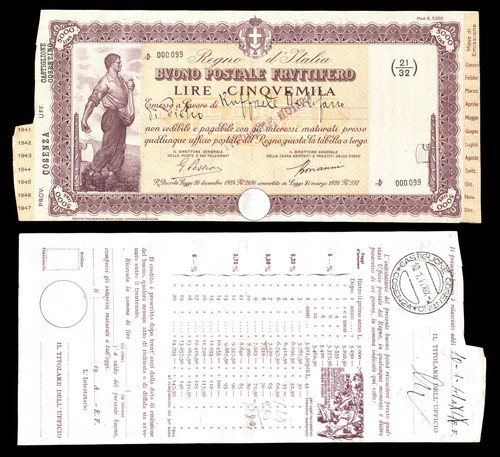 Buono postale fruttifero - [nc],