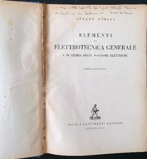 ELEMENTI DI ELETTROTECNICA GENERALE E DI TEORIA DELLE MACCHINE ELETTRICHE