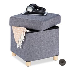 Sgabello con contenitore Pouf