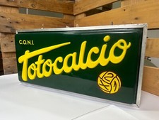 Vendo insegna originale vintage Totocalcio bifacciale illuminata.