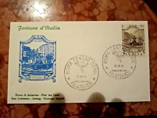 Busta I° giorno francobollo Piazza Fontana Milano 3^ serie Fontane d'Italia 1975