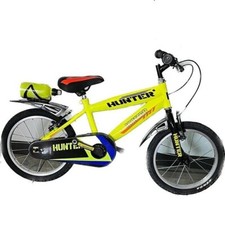 16 Hunter Kids Yellow MTB Bike