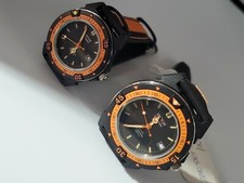Orologio Match Set di 2 Sector 101 Espansore Nero e Arancione