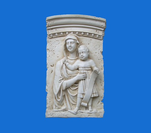 Bassorilievo gesso madonna - in,