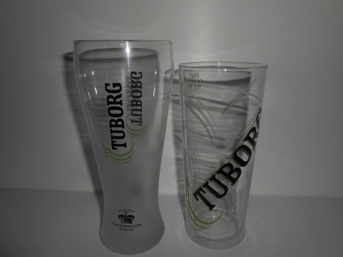 Tuborg beer pint glasses - pint, /
