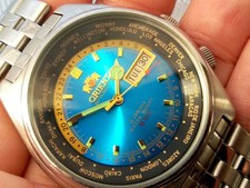 ORIENT World Time Diver Blu