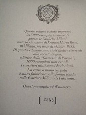 LIBRO A TIRATURA LIMITATA FMR