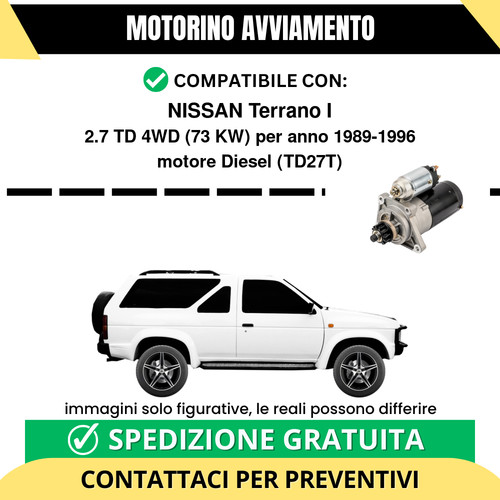 Motorino avviamento nissan - motorino,