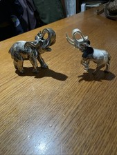 Statuette Elefanti Portafortuna Argento