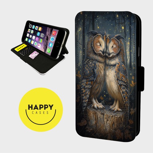 Serene owls moonlit forest - forest,