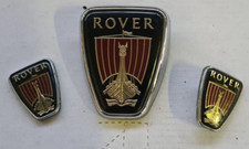 ROVER LOGHI  SIGLA EMBLEMA FREGIO STEMMA SCRITTA TARGHETTA TRIS 3 Pezzi USATI!!!