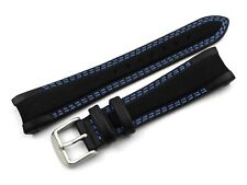 Cinturino Pelle/Cordura compatibile Rolex GMT/OYSTER Nero Blu20/16mm Accessori