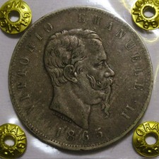 *VITTORIO EMANUELE II 5 LIRE