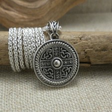 Viking Shield Cross Pendant in