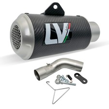 Silenziatore LeoVince SLIP-ON SBK LV-10 Carbonio, Tappo Acciaio Inox per Kawasaki