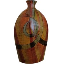 Vaso etnico porta fiori piatto