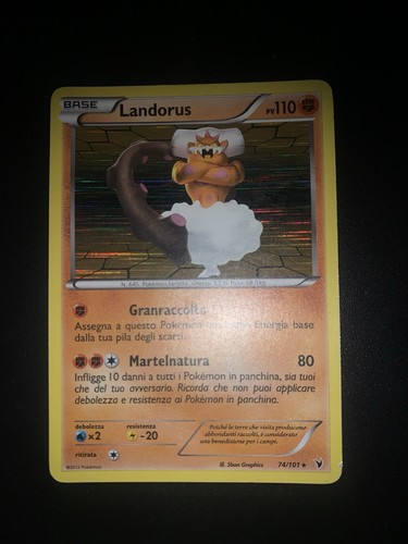 Pokémon carta landorus - landorus, 74/101