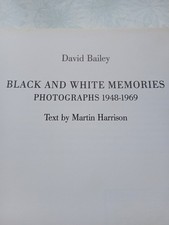David Bailey, Black And White Memories, Hardback, 1st Edition 1983 Ex Library