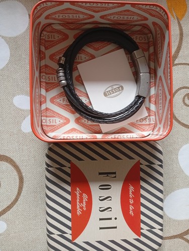 Fossil bracciale uomo pelle - fossil,