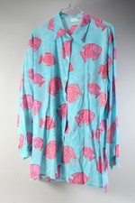 Q34T36- Camicia donna Manuel Canovas con motivo pesce