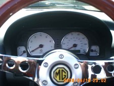 MG MGF MGTF MG TF SET ANELLI STRUMENTI ALLUMINIO SURROUNDS X4!