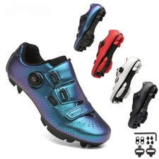 Scarpe Ciclismo Uomo Antiscivolo Autobloccanti Corsa Montagna Strada Bici Sneakers