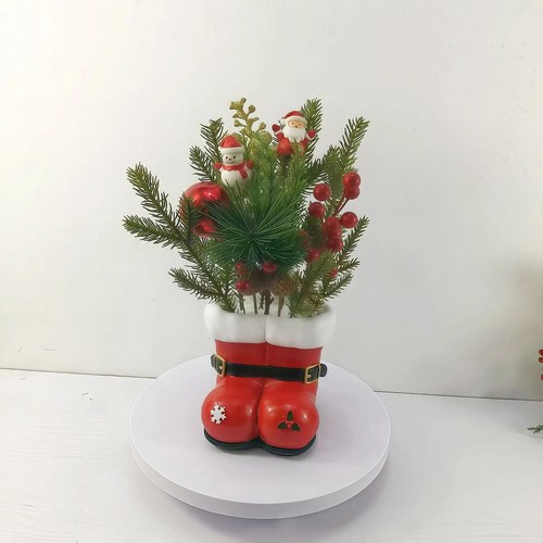 Vase botte rouge - de, noël,