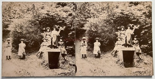 Vintage foto stereo amatoriale - vintage,