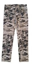 OLTRE Pantaloni stretti stampa mimetica grigio nero donna ragazza taglia 42