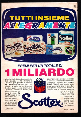 Pubblicità scottex telemike - scottex,