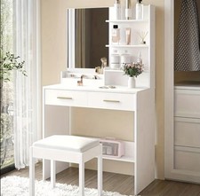 White Toilet with Mirror 4