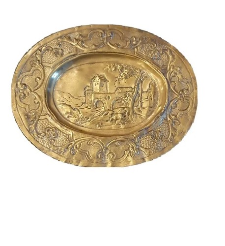 Piattino antico ottone - piattino,