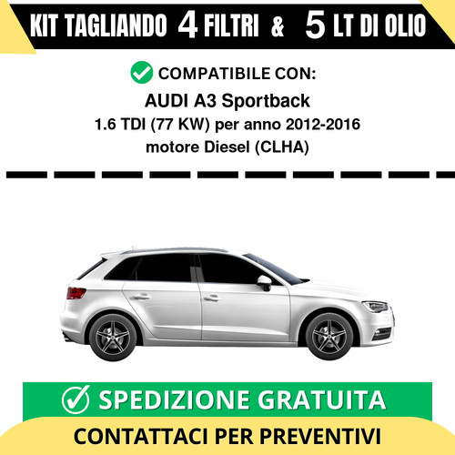 Tagliando per audi - per, a3