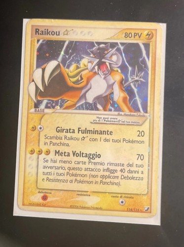 Pokémon raikou gold star holo - pokémon,