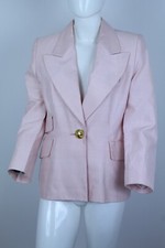 LEONE GIACCA JACKET VINTAGE DONNA ROSA TG SIZE 42