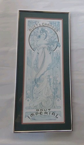 Vintage framed moet chandon - framed, 28