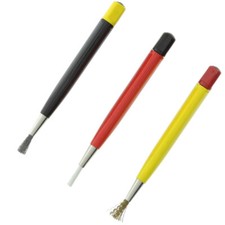 Kit 3 Grattabugie Spazzola fibra Vetro Ottone Acciaio Orologio Orologi Orologiai